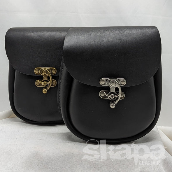 Courtier's Pouch in Black or Brown