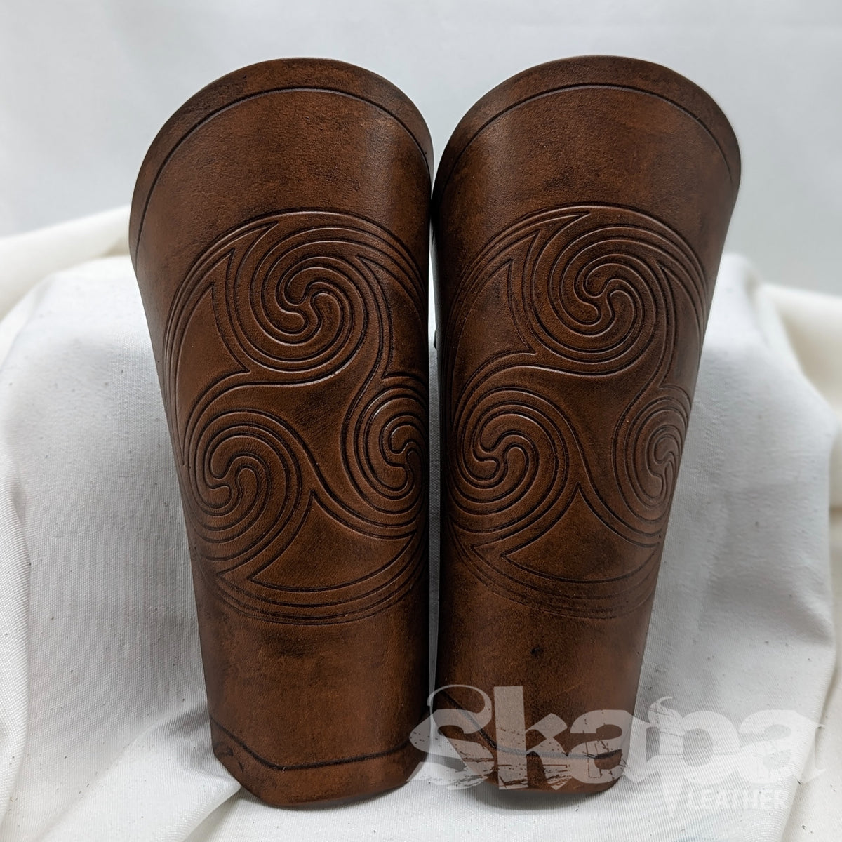 LEATHER BRACERS - Celtic symbols VI We make history come alive!