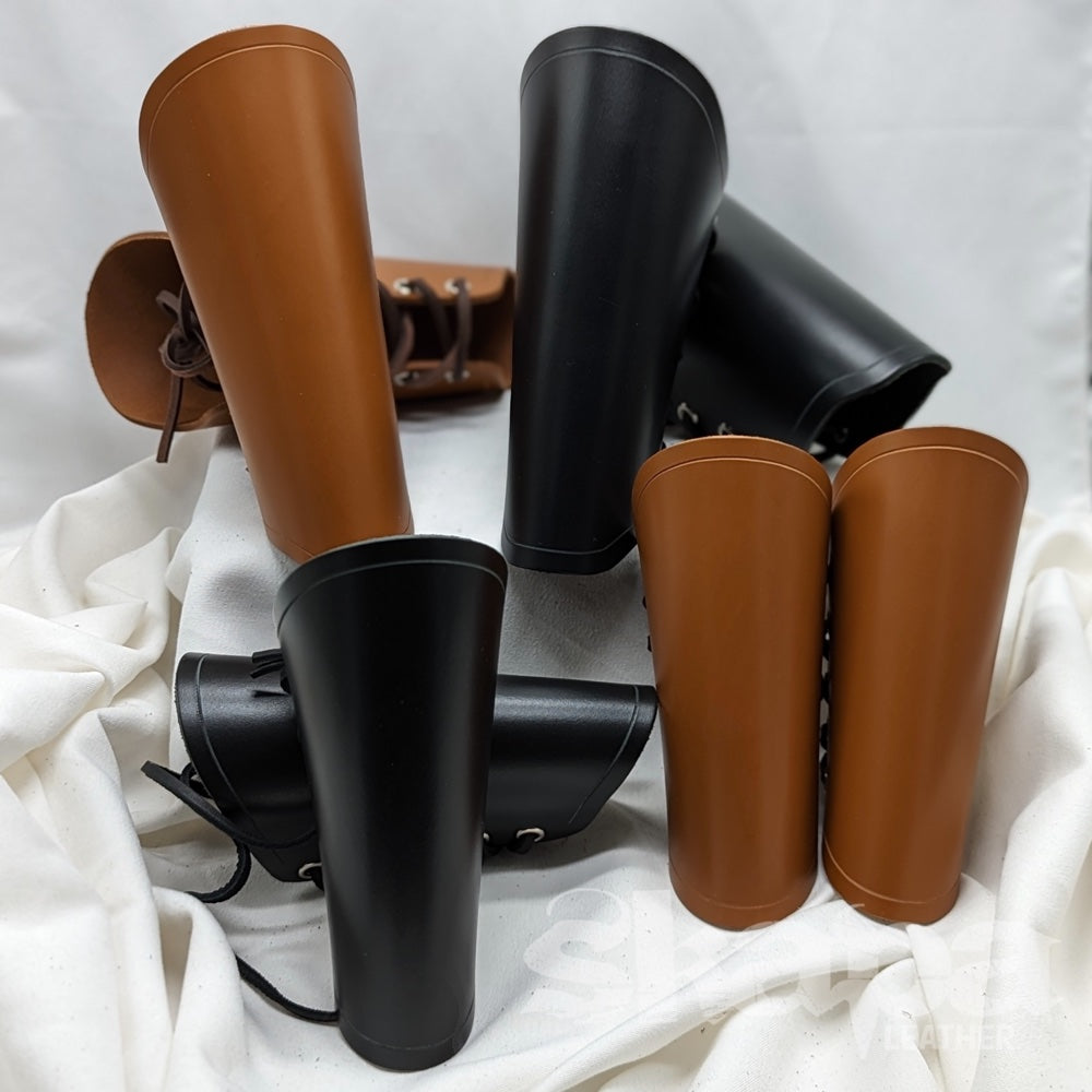 Arnold Medieval Bracers in brown leather ⚔️ Medieval Shop
