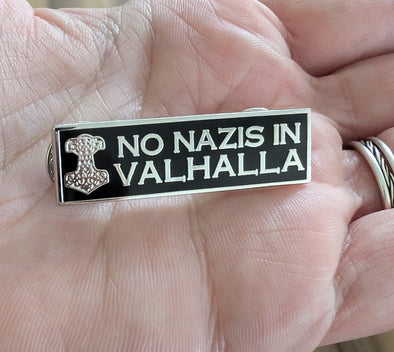 No Nazis In Valhalla Enamel Pin