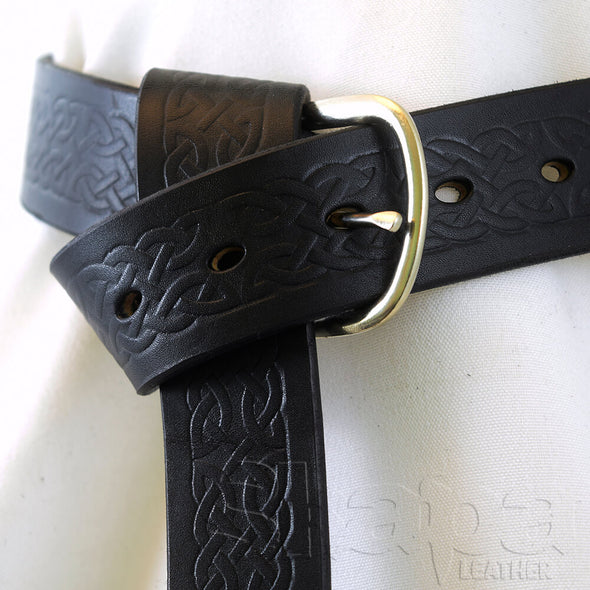 1.5” Celtic Knot Buckled Wrap Belt