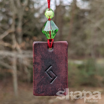 Leather Rune Ornaments