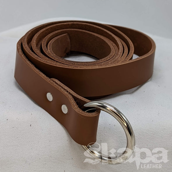 1” Wide Basic Ring Belt in Black or Brown