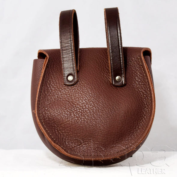 Squire’s Black/Brown Leather Concho Pouch